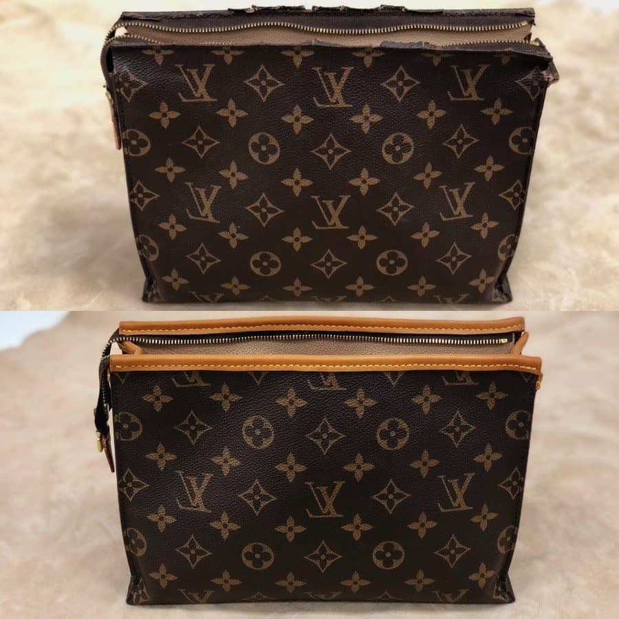 Louis Vuitton: молния до и после замены