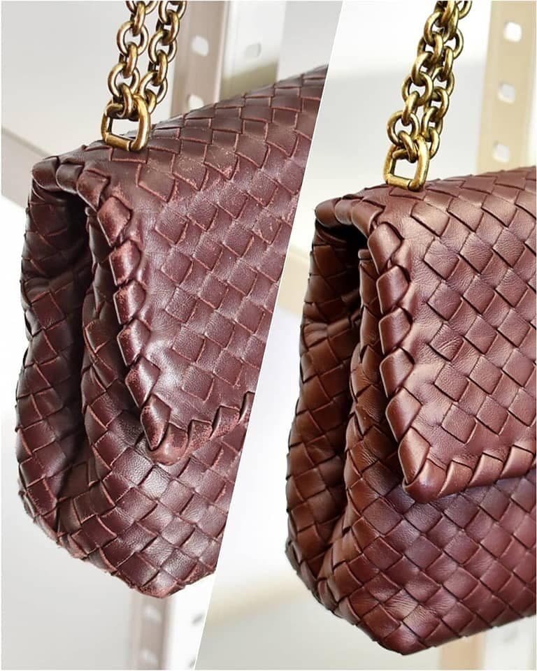 Bottega Veneta: до и после чистки